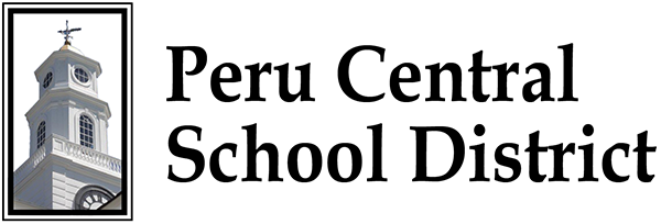 Peru Logo with Clock Tower, Peru Central School District Logo